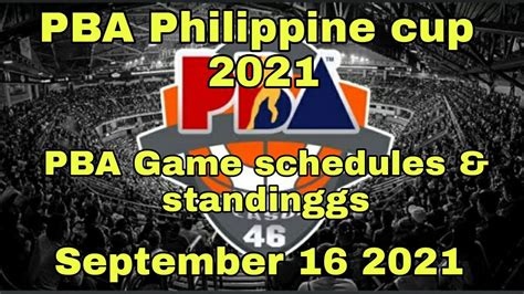 pba team standing 2021.